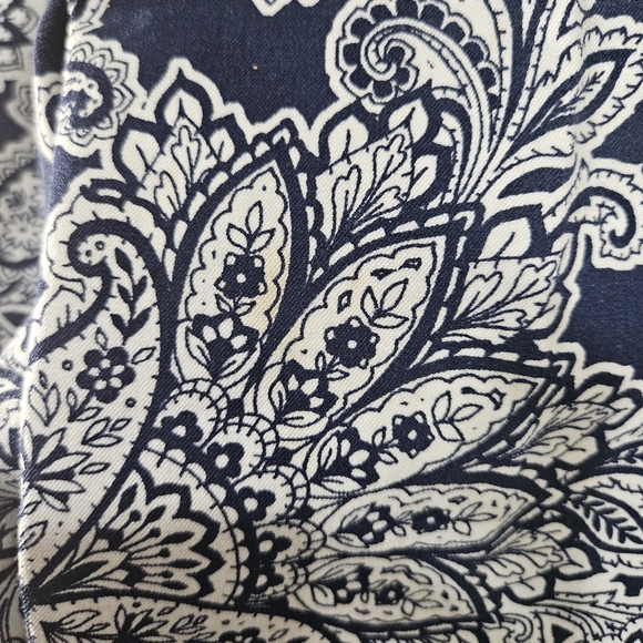 Talbots Chatham Women's Ankle Pants Blue Paisley, Size 8P - Picture 7 of 7